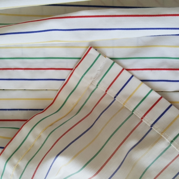 2 Curtains, 1 Valance Stripes Circus Kids Window Treatment - Picture 4 of 8